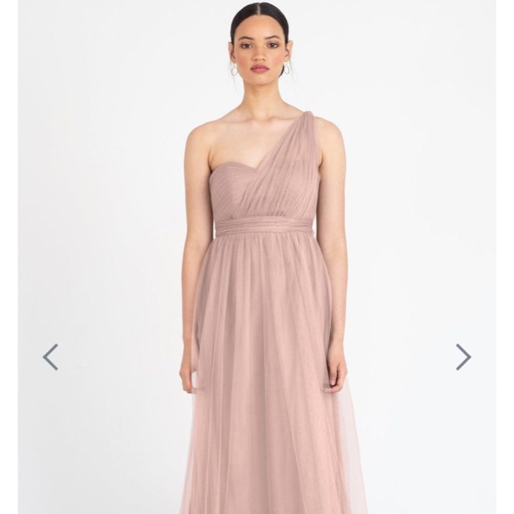 Jenny Yoo blush bridesmaid dress